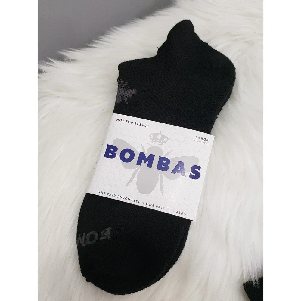 NEW 5 PAIRS Bombas Socks Unisex Ankle Size Large (Men's 9-13, Women's 10.5-13)